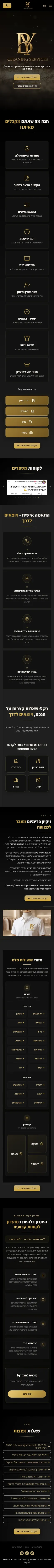Screenshot of the B.Y Cleaning website on a phone